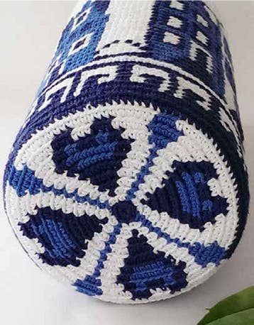 Haakpatroon Delfts Blauwe Vaas - woondecoratie in tapestry, Ophalen of Verzenden, Nieuw