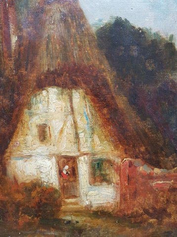 Félix Ziem (1821-1911) - Chaumière dans la forêt