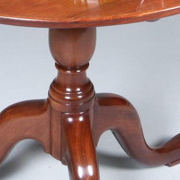 Engelse ronde Georgian mahonie bijzettafel wijntafel of klei, Ophalen of Verzenden