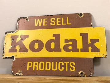 Kodak - Emaille plaat - Emaille