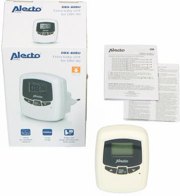 Alecto Babyfoonuitbreiding - DBX-80BU - Babyunit DBX-80 en D, Verzenden, Zo goed als nieuw