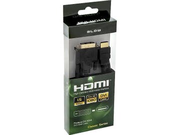 HDMI DVI Kabel 4K 1,5 Meter - Zwart, Ophalen of Verzenden, Nieuw, Minder dan 2 meter