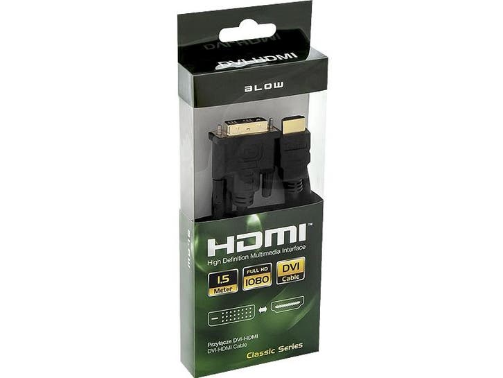 HDMI DVI Kabel 4K 1,5 Meter - Zwart, Audio, Tv en Foto, Audiokabels en Televisiekabels, Minder dan 2 meter, Nieuw, Ophalen of Verzenden