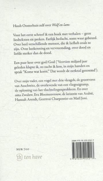 Wolf en lam 9789025905217 Huub Oosterhuis, Boeken, Verzenden, Zo goed als nieuw, Huub Oosterhuis