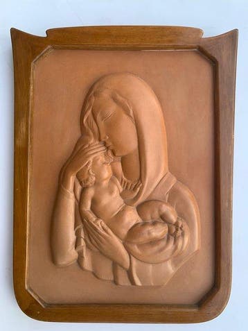 Zaccagnini - Ugo zaccagnini - sculptuur, Maternità - 35 cm -