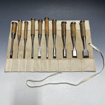 Tataki Oire Nomi | Bench Chisels w/ Roll Case -