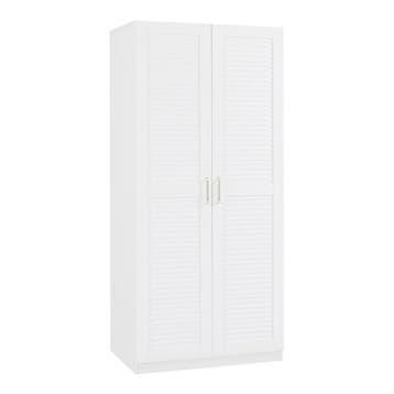 Kledingkast Finning 176x80x52 cm wit [en.casa], Verzenden, Nieuw
