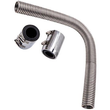 24 inch Roestvrij staal Coolant Water Radiateur Hose Kit..., Verzenden, Nieuw, Universele onderdelen