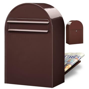 Brievenbus Bobi Classic B (back) - donkerbruin, Verzenden, Nieuw