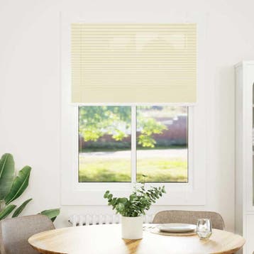 vidaXL Plissé rolgordijn 100x150 cm stofbreedte 99,4cm, Verzenden, Nieuw, Crème