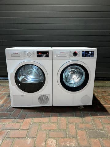 TOPDEAL! BOSCH 8KG IDOS WASMACHINE BOSCH 8KG WARMTEPOMPDROGR, Energieklasse A of zuiniger, 1200 tot 1600 toeren, Minder dan 85 cm