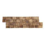 Houtstrips 3D Teakhout Madelo 50x18cm, Doe-het-zelf en Verbouw, Hout en Planken, Nieuw