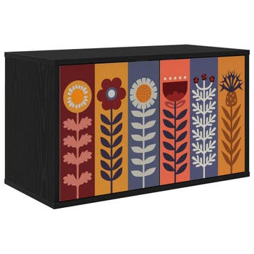 vidaXL Wandgemonteerd tv-meubel ESSEN 69 x 33 x 40 cm Zwart, Minder dan 50 cm, Verzenden, Nieuw, Minder dan 100 cm