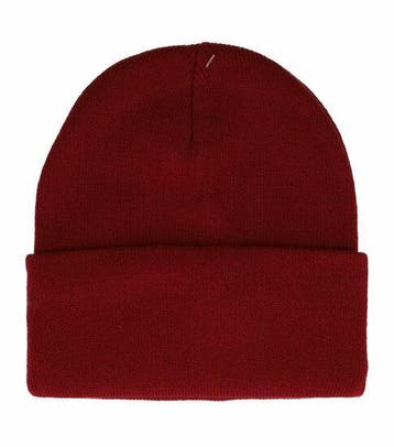 Beanie Muts - Basic - Unisex - Donker rood, Nieuw