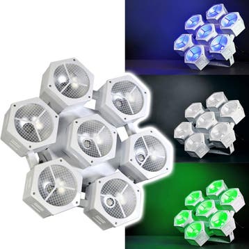 Citronic CosmoPAR-LE: 7x40W COB LED RGBW PAR-lamp, Verzenden, Nieuw, Overige typen