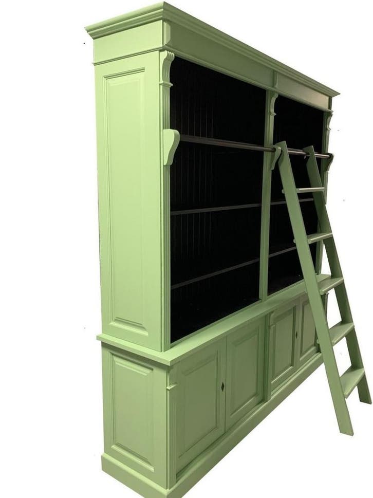 Boekenkast bleekgroen 60704 Toulouse 225 x 240cm, Huis en Inrichting, Kasten | Boekenkasten, Ophalen of Verzenden