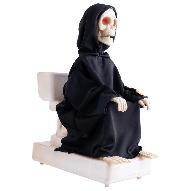 Timmy Toilet Skelet Animatronic 35cm, Hobby en Vrije tijd, Feestartikelen, Nieuw, Ophalen of Verzenden
