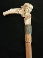 Wandelstok - bamboehout been - Victoriaanse tijdperk, Antiek en Kunst, Antiek | Overige Antiek