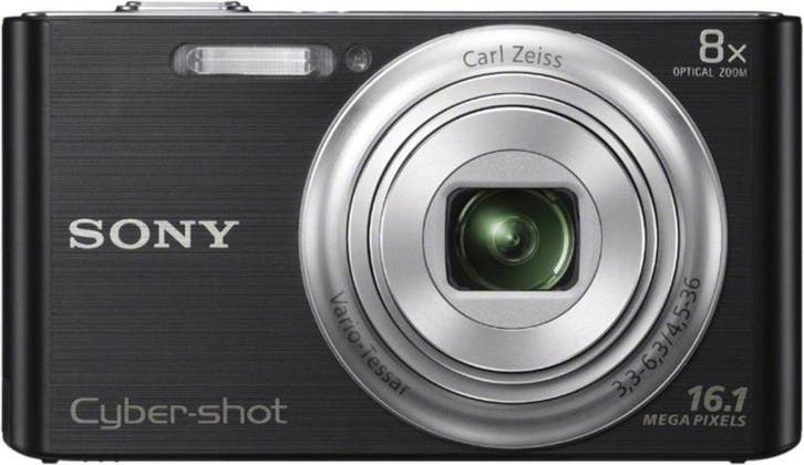Sony DSC-W730 Digitale Compact Camera - Zwart (In doos), Audio, Tv en Foto, Fotocamera's Digitaal, Zo goed als nieuw, Verzenden