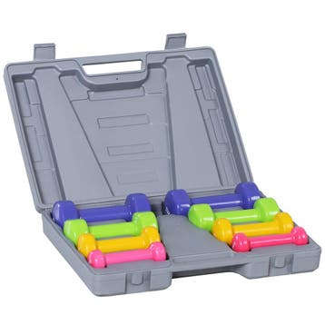 TRUUSK Korte Dumbbell Set - 4 Halterparen (0,5-2 kg) - Draag, Verzenden, Nieuw