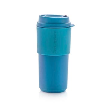 Tupperware Eco Coffee Cup Blauw, Ophalen of Verzenden, Nieuw, Blauw
