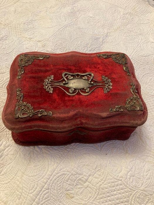 Doos - Fluweel, Zijde - GM-cadeaudoos, Antiek en Kunst, Curiosa en Brocante