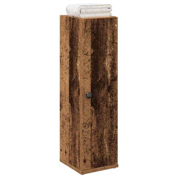 vidaXL Badkamerkast met rolhouder 20,5x22x72 cm oud, Verzenden, Nieuw, (Half)hoge kast