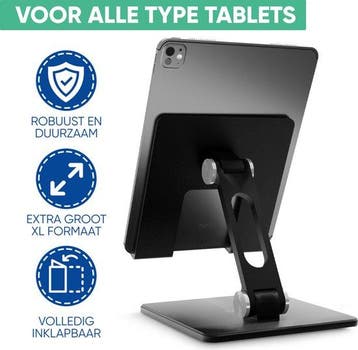 2dekans | Serve Tablet Houder XL Opvouwbaar - Extra Stevig &, Ophalen of Verzenden, Zo goed als nieuw, Serve