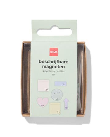 HEMA Beschrijfbare magneten - 22 stuks, Verzenden, Nieuw