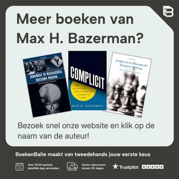 Zien wat anderen niet zien - Max H. Bazerman 9789462200944, Boeken, Verzenden, Gelezen, Max H. Bazerman