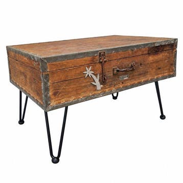 Porsche - Salontafel - Hout, IJzer, Staal, Rubber, Zink -