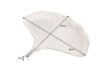 Decoratieve kommen set van 3 GINKGO 30cm zilver handgemaakt, Ophalen of Verzenden, Nieuw