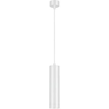 LED Hanglamp - Brinton Axis - Rond Cilinder - Wit - GU10, Huis en Inrichting, Ophalen of Verzenden, Nieuw, Metaal