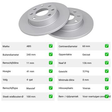 Remschijven Opel Corsa 1.0 (X01) Van 2000-09 tot 2003-06 - A, Verzenden, Nieuw, Opel