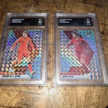 2021, 2020 Panini Mosaic UEFA Euro Frenkie de Jong, Joao, Nieuw
