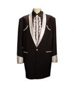 Drape Jacket Black / Silver Lurex-50 (NL) / 40 (UK), Kleding | Dames, Carnavalskleding en Feestkleding, Ophalen, Nieuw