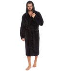 HGMD Badjas met Capuchon - Zwart - XL/XXL - Unisex, Verzenden, Nieuw