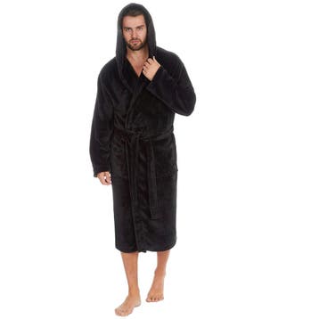 HGMD Badjas met Capuchon - Zwart - XL/XXL - Unisex, Verzenden, Nieuw