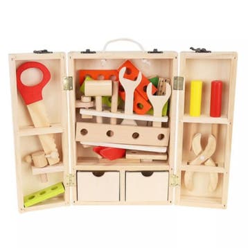 Ruhhy Houten Gereedschapskist Set voor Kinderen - Veilig..., Kinderen en Baby's, Ophalen of Verzenden, Nieuw