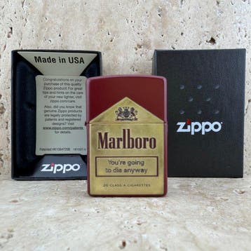 Zippo - Marlboro Black Humor - Zonder minimumprijs -, Nieuw