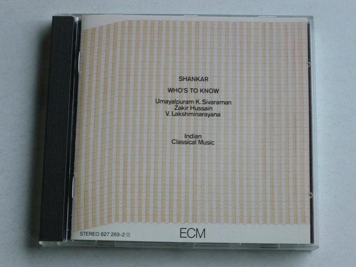 Shankar - Whos to Know (ECM), Cd's en Dvd's, Cd's | Meditatie en Spiritualiteit, Zo goed als nieuw, Ophalen of Verzenden
