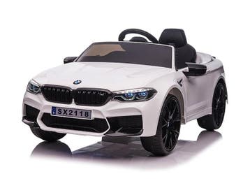 BMW M5,Lithium, Leder zitje, Rubberen banden, Kinder Accu Au, Ophalen of Verzenden, Nieuw