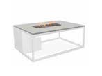 cosi fires cosiloft tuinhaard-vuurtafel 120 wit-grijs, Tuin en Terras, Nieuw, Gas, Vloer