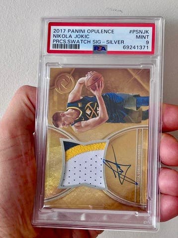 2017 Panini Opulence Basketball Nikola Jokic Precious Swatch, Nieuw