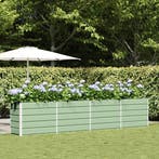 vidaXL Plantenbak Pastelgroen 385 x 50 x 77 cm, Tuin en Terras, Bloembakken en Plantenbakken, Verzenden, Minder dan 60 cm, Nieuw