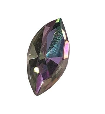 2 x Preciosa puntsteen ovaal 15 mm – crystal AB, Ophalen of Verzenden, Nieuw, Overige typen