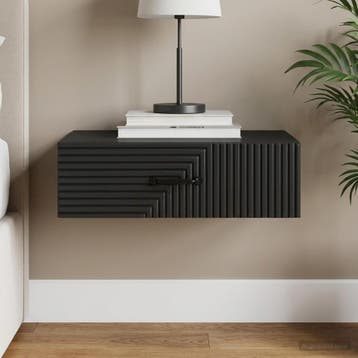 vidaXL Wandmontage Zijtafel 59 x 34,5 x 17 cm Bewerkt hout, Verzenden, Nieuw