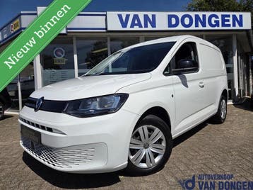 Zakelijke lease - Volkswagen Caddy Cargo 2.0 TDI Comfort |, Stof, Gebruikt, Zwart, Wit
