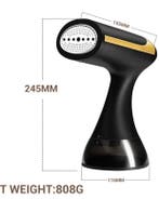 Draagbare Kledingstomer 1500W Handheld 350ml Snoer, Verzenden, Nieuw