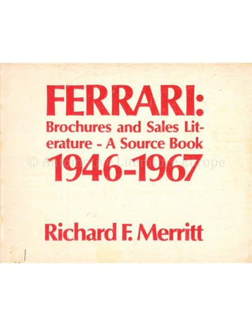 FERRARI: BROCHURES AND SALES LITERATURE - A SOURCE BOOK, Nieuw, Ferrari, Author